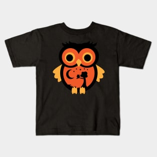 Cute Halloween Owl Kids T-Shirt